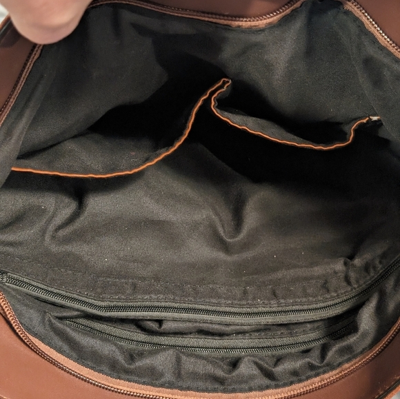 Unbranded Large Slouchy Vegan Leather Shoulder Bag with Lots of Storage - Picture 9 of 11